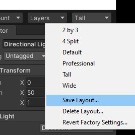 Save Layout